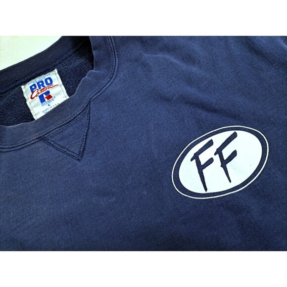 Fleet Feet Running Club Vintage Russell Sweatshirt Sweater Blue Large Carson - Picture 2 of 11